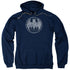 BATMAN/STARRY NIGHT SHIELD - ADULT PULLOVER HOODIE - NAVY