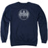 BATMAN/STARRY NIGHT SHIELD - ADULT CREWNECK SWEATSHIRT - NAVY