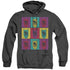 BATMAN/WARHOL BATMAN - ADULT HEATHER HOODIE - BLACK
