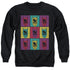 BATMAN/WARHOL BATMAN - ADULT CREWNECK SWEATSHIRT - BLACK
