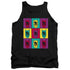 BATMAN/WARHOL BATMAN - ADULT TANK - BLACK