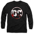 BATMAN/DC LOGO HARLEY - L/S ADULT 18/1 - BLACK