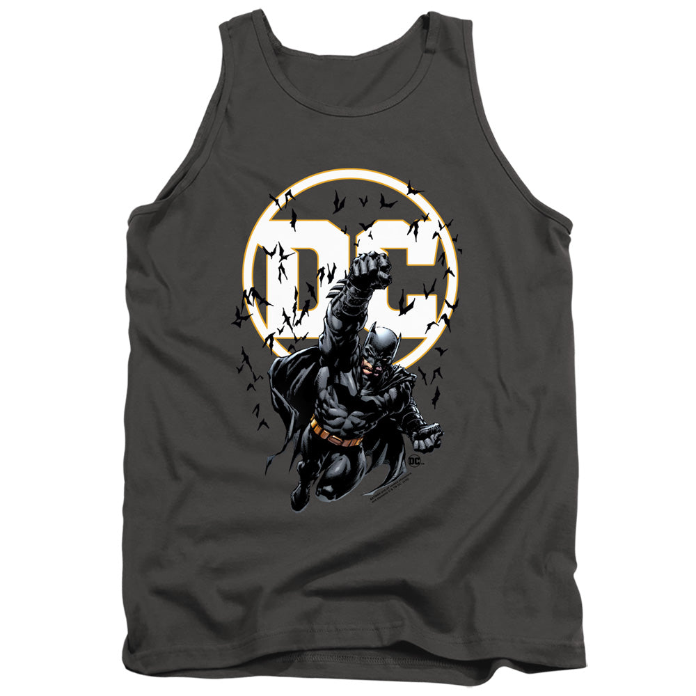 BATMAN/BATMAN DC - ADULT TANK - CHARCOAL