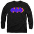 BATMAN/TRI COLORED SYMBOL - L/S ADULT 18/1 - BLACK