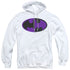 BATMAN/SPLIT SYMBOL - ADULT PULLOVER HOODIE - WHITE