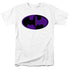 BATMAN/SPLIT SYMBOL - S/S ADULT 18/1 - WHITE