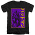 BATMAN/BIG FRAMED KANJI - S/S ADULT V-NECK 30/1 - BLACK