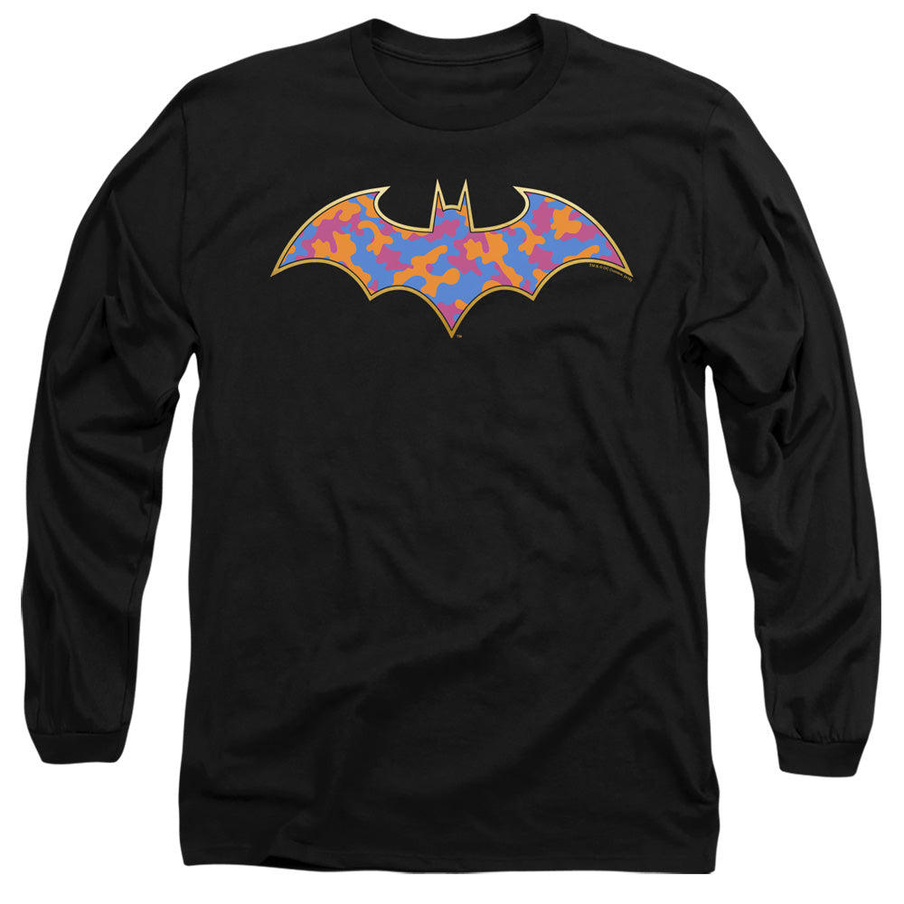 BATMAN/GOLD CAMO - L/S ADULT 18/1 - BLACK