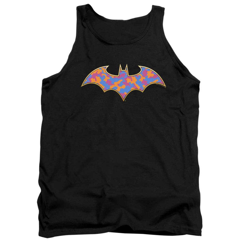 BATMAN/GOLD CAMO - ADULT TANK - BLACK