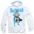 BATMAN/STANCE - ADULT PULLOVER HOODIE - WHITE