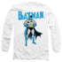 BATMAN/STANCE - L/S ADULT 18/1 - WHITE