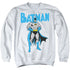 BATMAN/STANCE - ADULT CREWNECK SWEATSHIRT - WHITE
