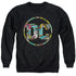 BATMAN/80S BAT LOGO - ADULT CREWNECK SWEATSHIRT - BLACK