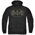 BATMAN/AZTEC FILL - ADULT PULLOVER HOODIE - BLACK
