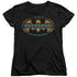 BATMAN/AZTEC FILL - S/S WOMENS TEE - BLACK