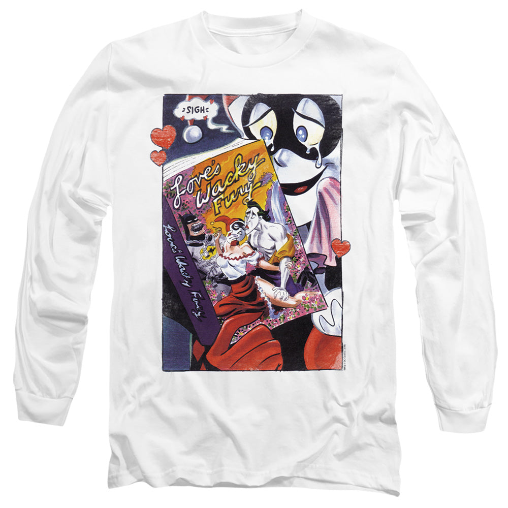BATMAN/LOVES WACKY FURY - L/S ADULT 18/1 - WHITE