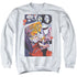 BATMAN/LOVES WACKY FURY - ADULT CREWNECK SWEATSHIRT - WHITE