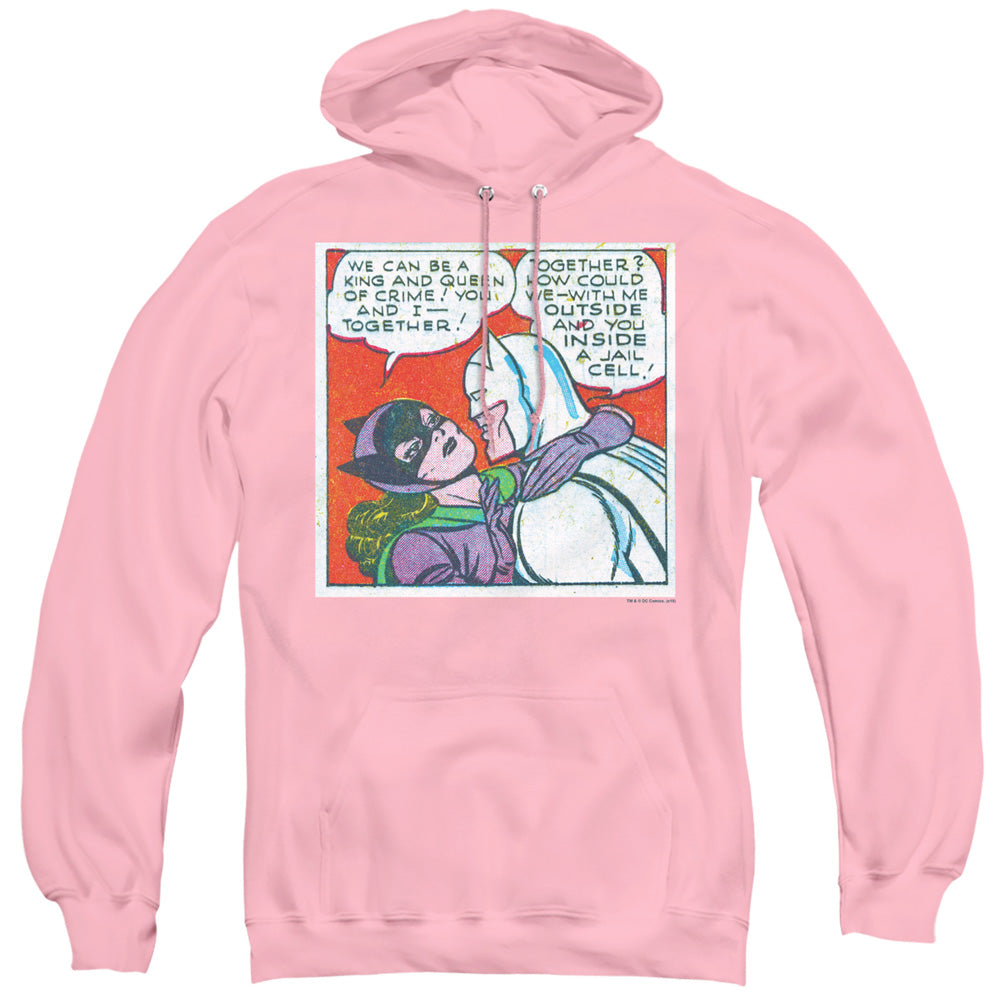 BATMAN/JAIL CELL - ADULT PULLOVER HOODIE - PINK