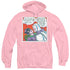 BATMAN/JAIL CELL - ADULT PULLOVER HOODIE - PINK