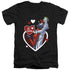 BATMAN/MY PUDDIN - S/S ADULT V-NECK 30/1 - BLACK
