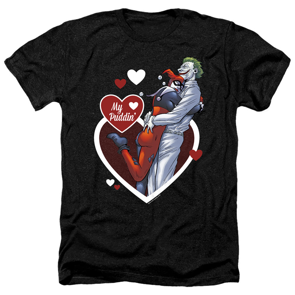 BATMAN/MY PUDDIN - ADULT HEATHER - BLACK
