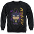 BATMAN/CUTE KANJI - ADULT CREWNECK SWEATSHIRT - BLACK