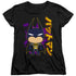BATMAN/CUTE KANJI - S/S WOMENS TEE - BLACK