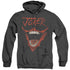 BATMAN/JOKER BAT LAUGH - ADULT HEATHER HOODIE - BLACK