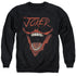 BATMAN/JOKER BAT LAUGH - ADULT CREWNECK SWEATSHIRT - BLACK