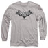 BATMAN/GOTHAM SHIELD - L/S ADULT 18/1 - ATHLETIC HEATHER