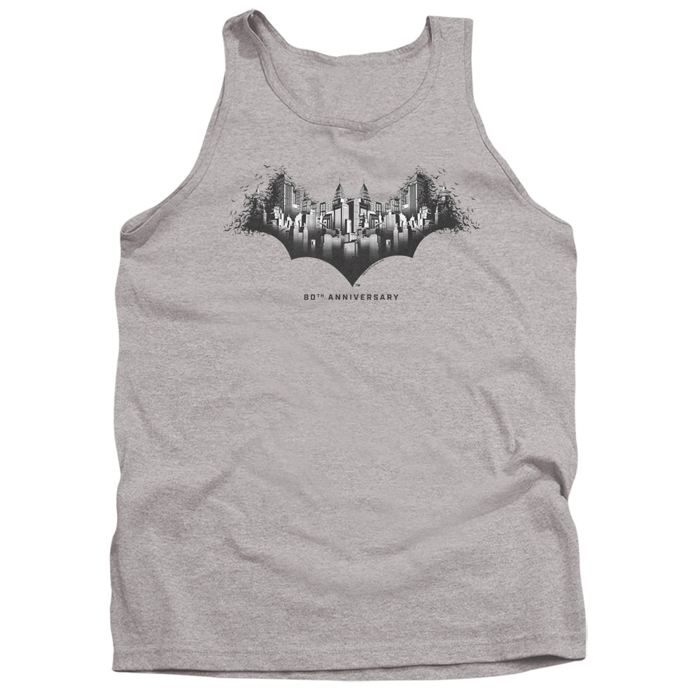 BATMAN/GOTHAM SHIELD - ADULT TANK - ATHLETIC HEATHER