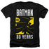 BATMAN/SILHOUETTE - ADULT HEATHER - BLACK