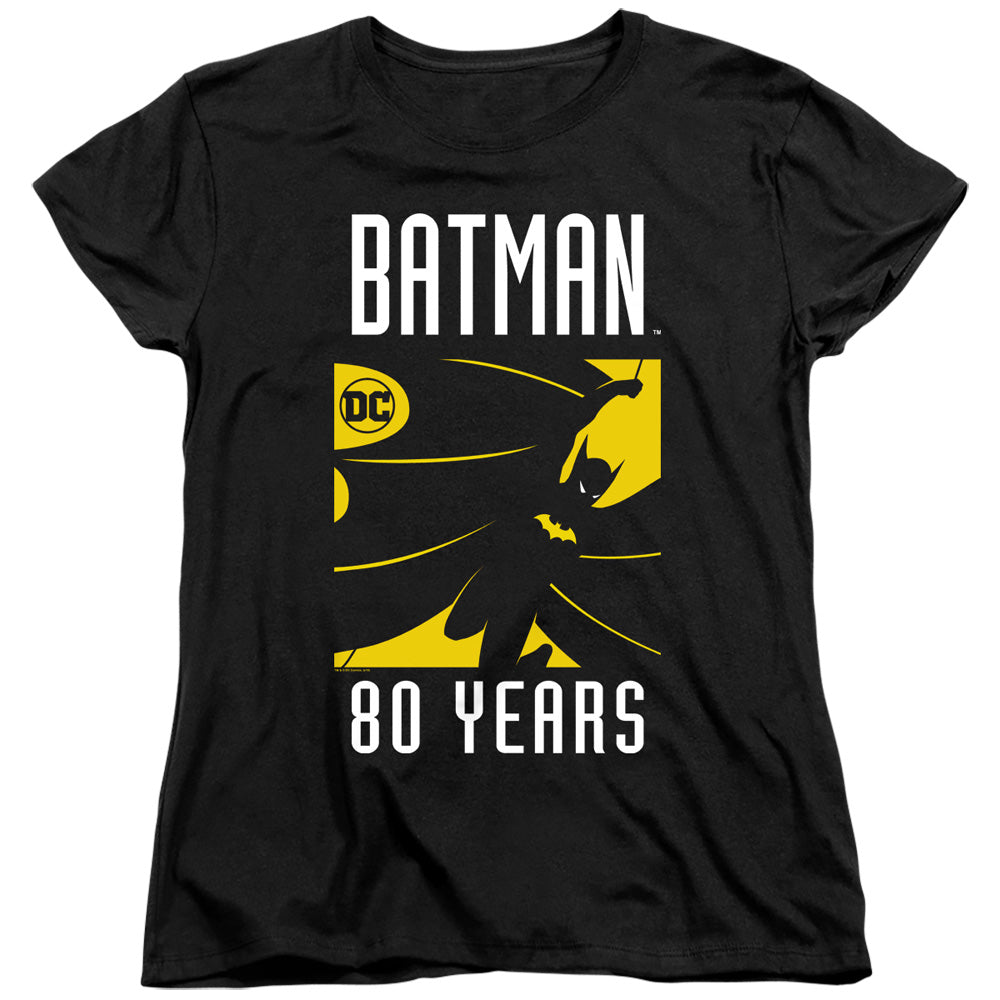 BATMAN/SILHOUETTE - S/S WOMENS TEE - BLACK
