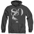 BATMAN/80 WALL - ADULT HEATHER HOODIE - BLACK