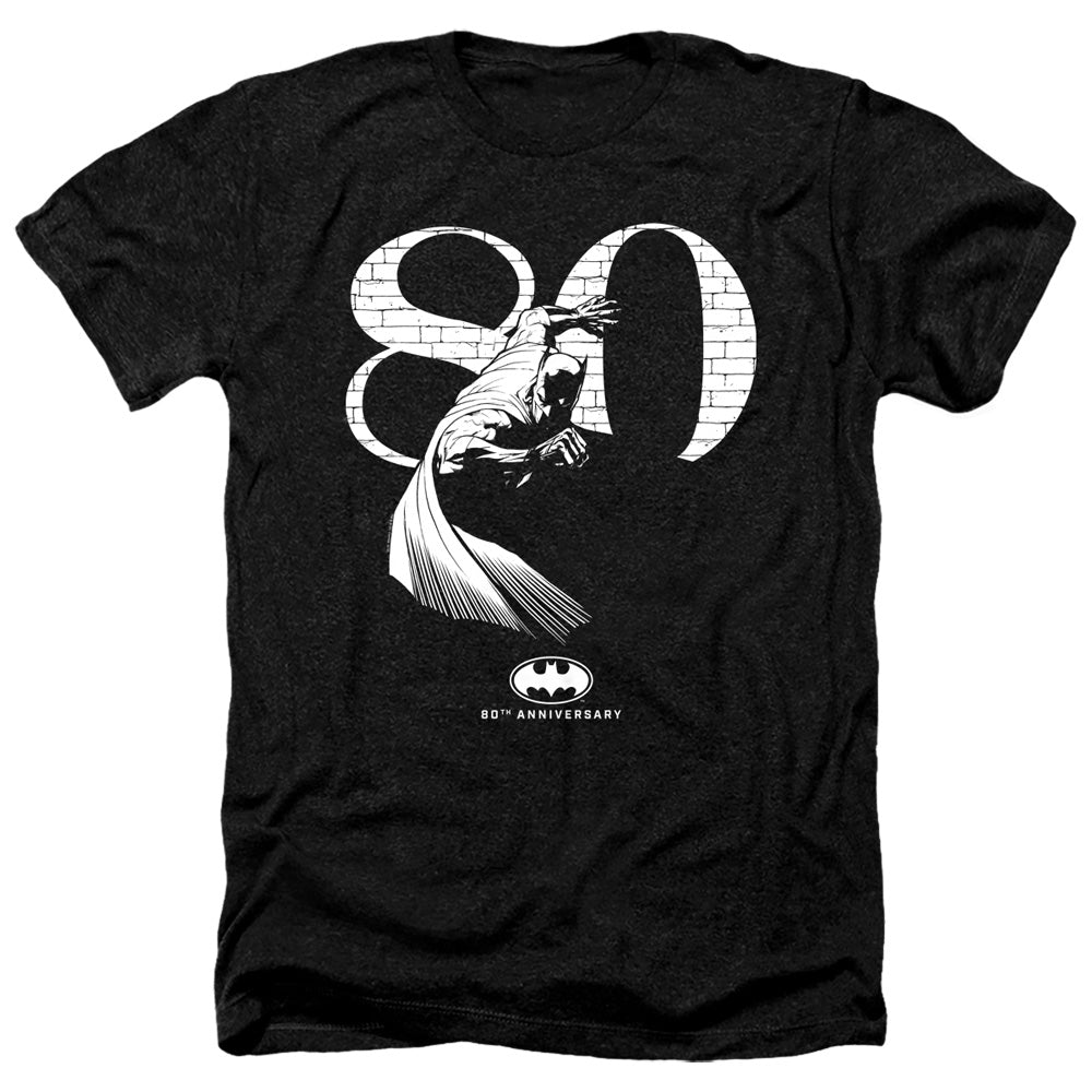 BATMAN/80 WALL - ADULT HEATHER - BLACK