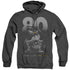 BATMAN/BIG 80 - ADULT HEATHER HOODIE - BLACK