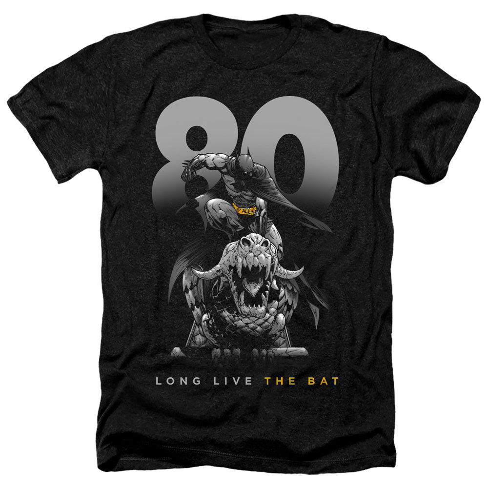 BATMAN/BIG 80 - ADULT HEATHER - BLACK