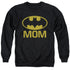 BATMAN/BAT MOM - ADULT CREWNECK SWEATSHIRT - BLACK
