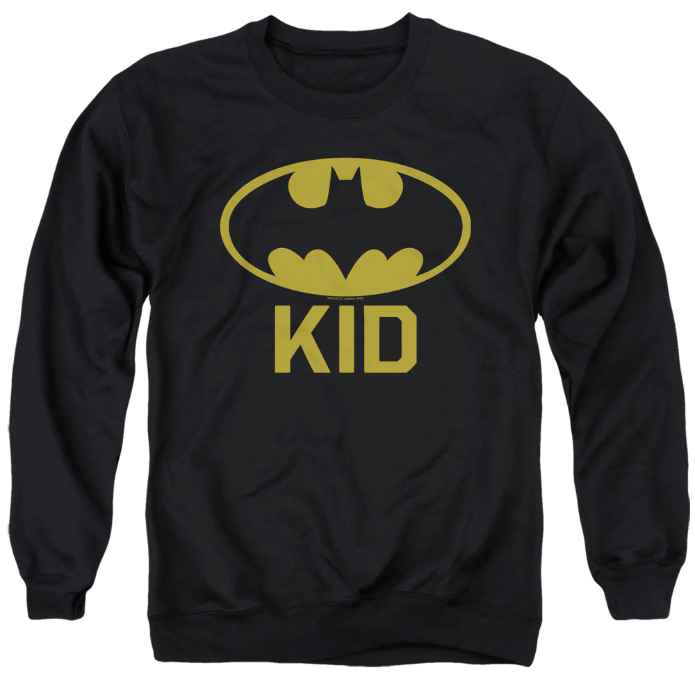 BATMAN/BAT KID - ADULT CREWNECK SWEATSHIRT - BLACK