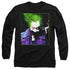 BATMAN/ARKHAM ASYLUM JOKER - L/S ADULT 18/1 - BLACK