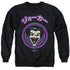 BATMAN/FACE SPIRAL - ADULT CREWNECK SWEATSHIRT - BLACK