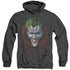 BATMAN/JOKER DRIP - ADULT HEATHER HOODIE - BLACK