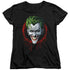 BATMAN/JOKER DRIP - S/S WOMENS TEE - BLACK
