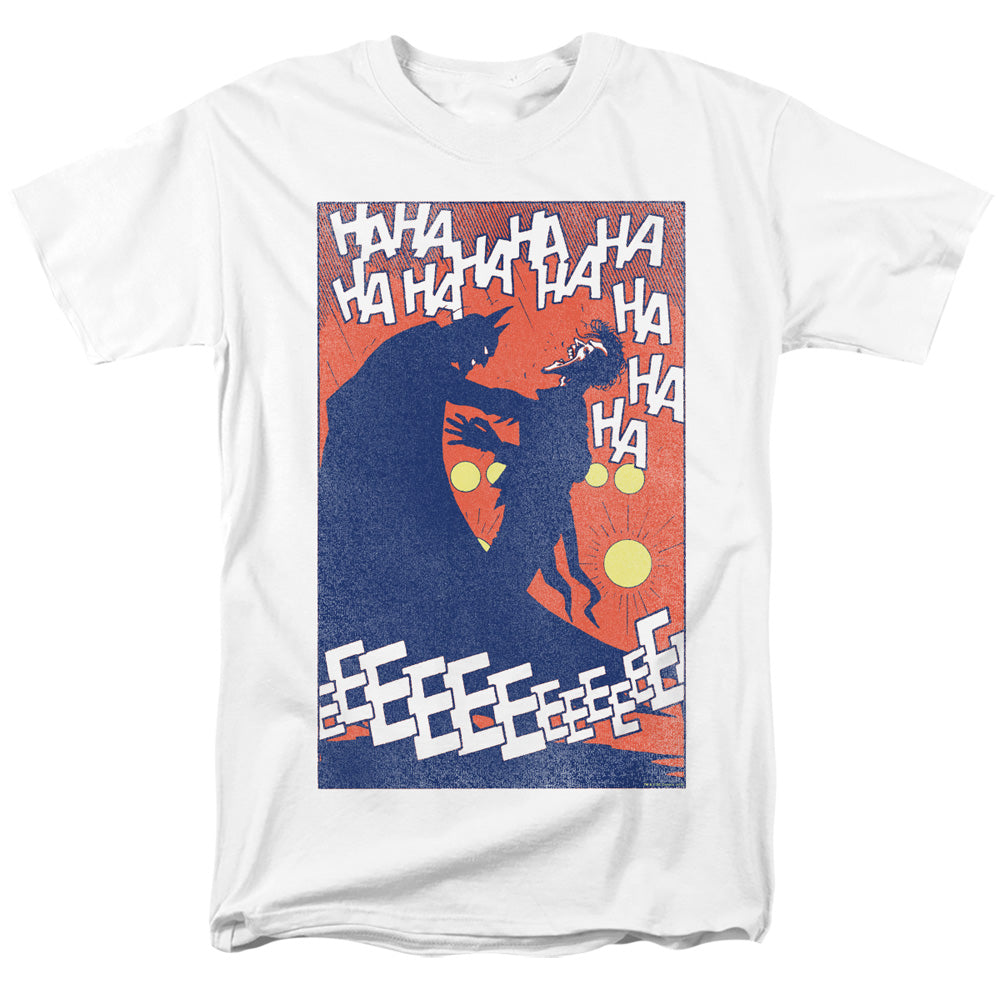 BATMAN/PUNCHLINE - S/S ADULT 18/1 - WHITE