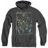 BATMAN/BATMAN WHO LAUGHS - ADULT HEATHER HOODIE - BLACK