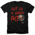 BATMAN/HAPPY FACE - ADULT HEATHER - BLACK