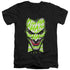 BATMAN/HA HA SMILE - S/S ADULT V-NECK 30/1 - BLACK