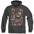 BATMAN/FAMOUS WRETCH - ADULT HEATHER HOODIE - BLACK