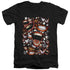 BATMAN/FAMOUS WRETCH - S/S ADULT V-NECK 30/1 - BLACK