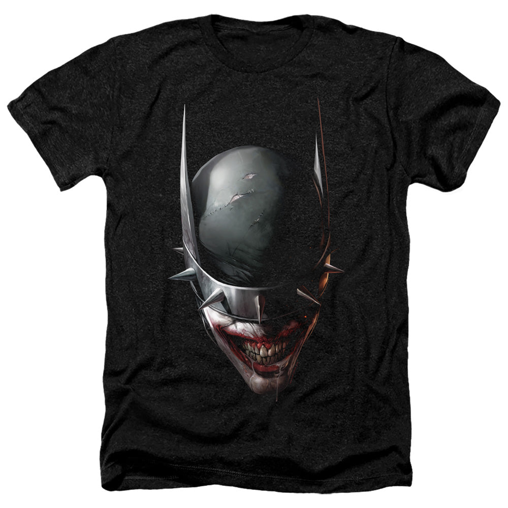 BATMAN/BATMAN WHO LAUGHS HEAD - ADULT HEATHER - BLACK